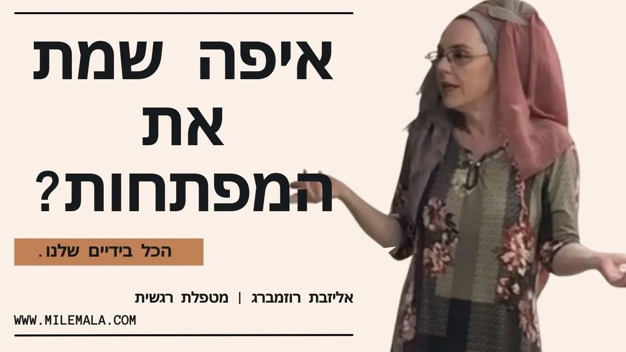 מטפלת רגשית אליזבת רוזמברג 